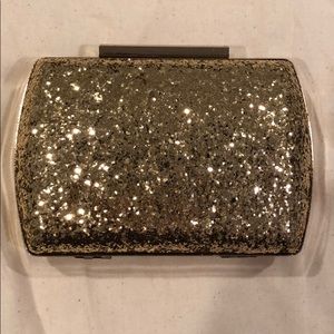 Gold Glitter Clutch